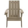 Világosbarna polipropilén kerti adirondack szék 75x88,5x89,5 cm