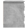 2 db betonszürke szerelt fa éjjeliszekrény 39 x 39 x 47,5 cm