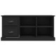Fekete szerelt fa tv-szekrény 102 x 35,5 x 47,5 cm Fekete szerelt fa tv-szekrény 102 x 35,5 x 47,5 cm