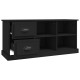Fekete szerelt fa tv-szekrény 102 x 35,5 x 47,5 cm Fekete szerelt fa tv-szekrény 102 x 35,5 x 47,5 cm