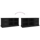 Fekete szerelt fa tv-szekrény 102 x 35,5 x 47,5 cm Fekete szerelt fa tv-szekrény 102 x 35,5 x 47,5 cm