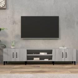 Szürke sonoma színű szerelt fa tv-szekrény 180 x 31,5 x 40 cm