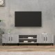 Szürke sonoma színű szerelt fa tv-szekrény 180 x 31,5 x 40 cm Szürke sonoma színű szerelt fa tv-szekrény 180 x 31,5 x 40 cm