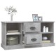 Betonszürke szerelt fa tv-szekrény 99,5 x 35,5 x 48 cm