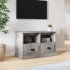 Betonszürke szerelt fa tv-szekrény 80 x 35 x 50 cm