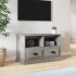 Szürke sonoma színű szerelt fa tv-szekrény 80 x 35 x 50 cm