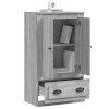 Szürke sonoma szerelt fa magasszekrény 60x35,5x103,5 cm