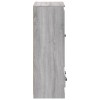 Szürke sonoma szerelt fa magasszekrény 60x35,5x103,5 cm