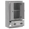 Szürke sonoma szerelt fa magasszekrény 60x35,5x103,5 cm