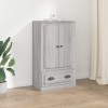 Szürke sonoma szerelt fa magasszekrény 60x35,5x103,5 cm