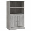 Szürke sonoma szerelt fa magasszekrény 60x35,5x103,5 cm