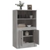 Szürke sonoma szerelt fa magasszekrény 60x35,5x103,5 cm