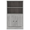 Szürke sonoma szerelt fa magasszekrény 60x35,5x103,5 cm
