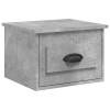 2 db betonszürke falra szerelhető éjjeliszekrény 41,5x36x28 cm