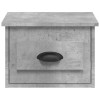 2 db betonszürke falra szerelhető éjjeliszekrény 41,5x36x28 cm