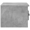 2 db betonszürke falra szerelhető éjjeliszekrény 41,5x36x28 cm