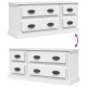 Fehér szerelt fa tv-szekrény 100x35,5x45 cm Fehér szerelt fa tv-szekrény 100x35,5x45 cm