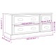 Fehér szerelt fa tv-szekrény 100x35,5x45 cm Fehér szerelt fa tv-szekrény 100x35,5x45 cm