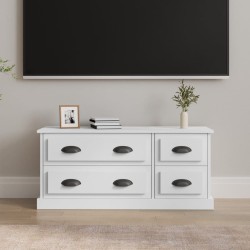 Fehér szerelt fa tv-szekrény 100x35,5x45 cm