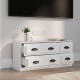 Magasfényű fehér szerelt fa tv-szekrény 100 x 35,5 x 45 cm Magasfényű fehér szerelt fa tv-szekrény 100 x 35,5 x 45 cm