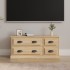 Sonoma tölgyszínű szerelt fa tv-szekrény 100x35,5x45 cm