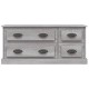 Szürke sonoma színű szerelt fa tv-szekrény 100x35,5x45 cm