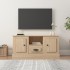Sonoma-tölgyszínű szerelt fa fali tv-szekrény 100x35,5x45 cm