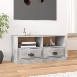 Betonszürke szerelt fa tv-szekrény 93 x 35,5 x 45 cm