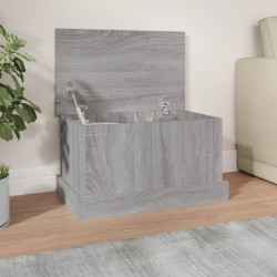 Szürke sonoma szerelt fa tárolóláda 50x30x28 cm