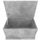 Betonszürke szerelt fa tárolóláda 70x40x38 cm