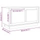 Fekete szerelt fa tv-szekrény 80x35x45 cm Fekete szerelt fa tv-szekrény 80x35x45 cm