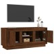 Barna tölgy színű szerelt fa tv-szekrény 102x35x45 cm Barna tölgy színű szerelt fa tv-szekrény 102x35x45 cm