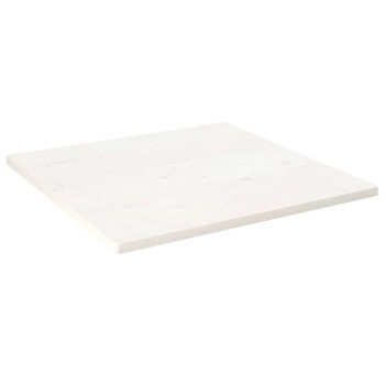 Fehér tömör fenyőfa ovális asztallap 70x70x2,5 cm