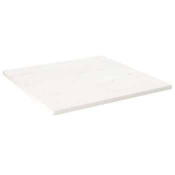 Fehér tömör fenyőfa ovális asztallap 80x80x2,5 cm