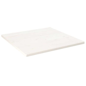 Fehér tömör fenyőfa ovális asztallap 90x90x2,5 cm