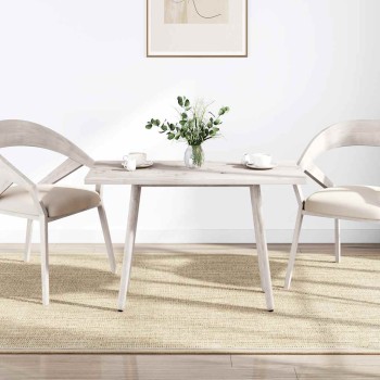 Fehér tömör fenyőfa téglalap alakú asztallap 110 x 55 x 2,5 cm