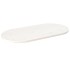 Fehér tömör fenyőfa ovális asztallap 110x55x2,5 cm