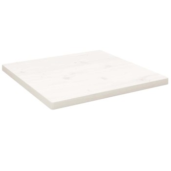 Fehér tömör fenyőfa ovális asztallap 60x60x2,5 cm