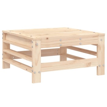 Tömör fenyőfa kerti lábzsámoly