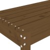 Mézbarna tömör fenyőfa kerti pad 110x38x45 cm