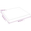 Asztallap 40x40x(2-4) cm kezeletlen tömör fa élőszegélyes