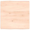 Asztallap 60x60x(2-6) cm kezeletlen tömör fa élőszegélyes