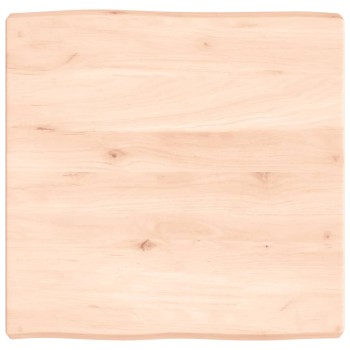 Asztallap 60x60x(2-6) cm kezeletlen tömör fa élőszegélyes