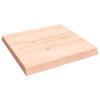 Asztallap 60x60x(2-6) cm kezeletlen tömör fa élőszegélyes
