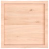 Asztallap 60x60x(2-6) cm kezeletlen tömör fa élőszegélyes