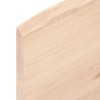Asztallap 80x40x2 cm kezeletlen tömörfa tölgyfa élőszegélyes
