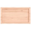 Asztallap 80x40x(2-6) cm kezeletlen tömör fa élőszegélyes