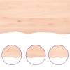 Asztallap 80x40x(2-6) cm kezeletlen tömör fa élőszegélyes