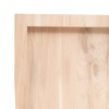 Asztallap 80x40x(2-6) cm kezeletlen tömör fa élőszegélyes