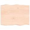 Asztallap 80x60x(2-4) cm kezeletlen tömör fa élőszegélyes